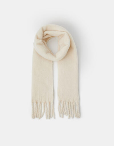 Soft Plain Scarf Deep Neutral