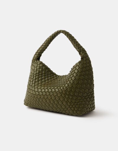Woven Shoulder Bag Olive